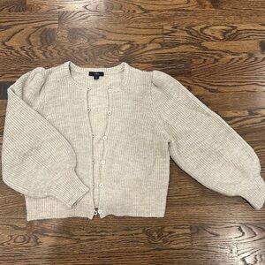 J.crew puff sleeve cardigan (S)